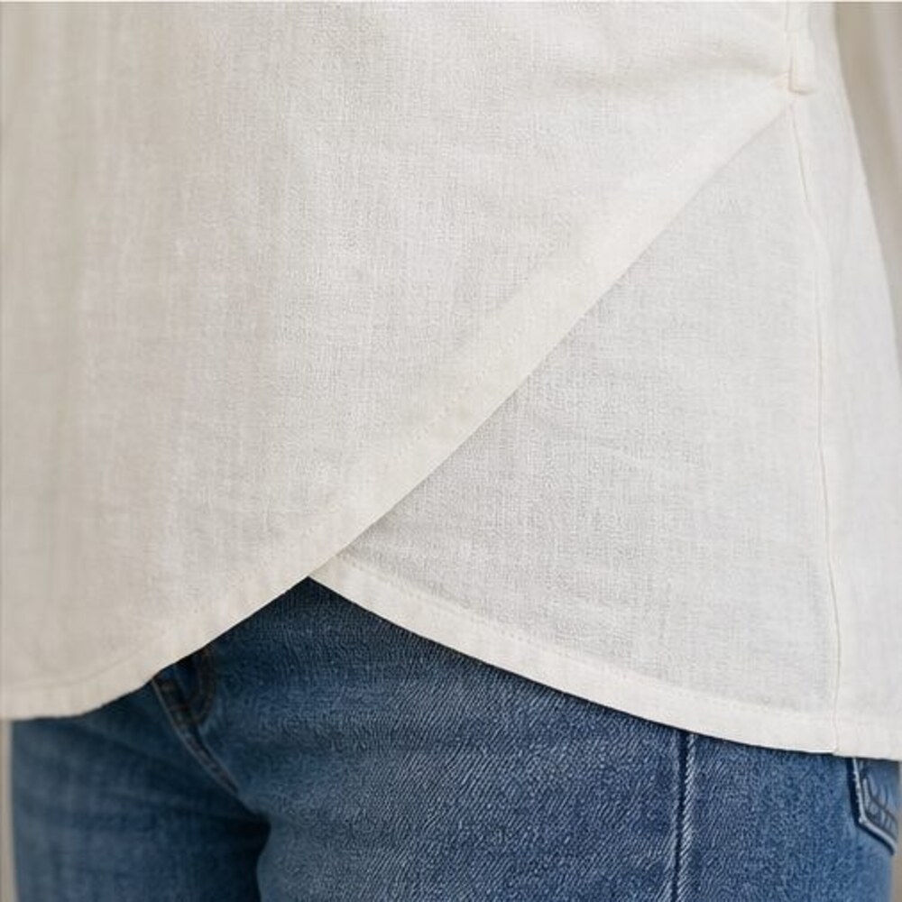 Ivory V Neck Top - Picture 6 of 6